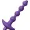 Violet Vibrating Silicone Anal Beads