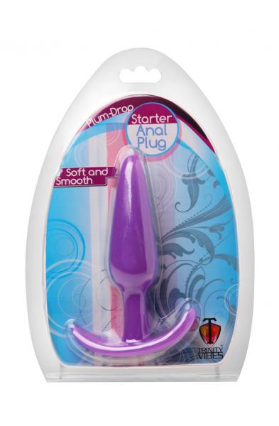 Plum Drop Starter Anal Plug - Purple