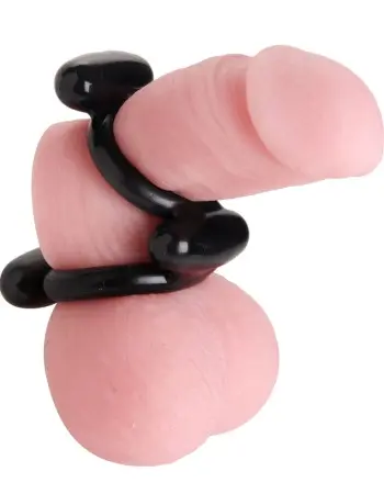 Dual Stretch to Fit Cock and Ball Ring