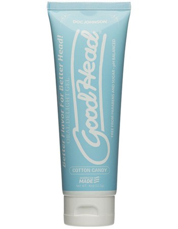 Goodhead - Oral Delight Gel - 4 Oz Tube - Cotton Candy