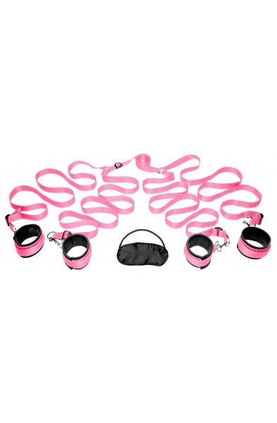 Frisky Pink Bedroom Restraint Kit