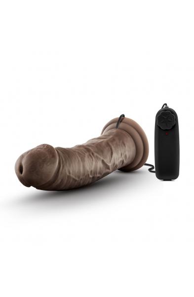 Dr. Skin - Dr. Joe - 8 Inch Vibrating Cock With  Suction Cup - Chocolate