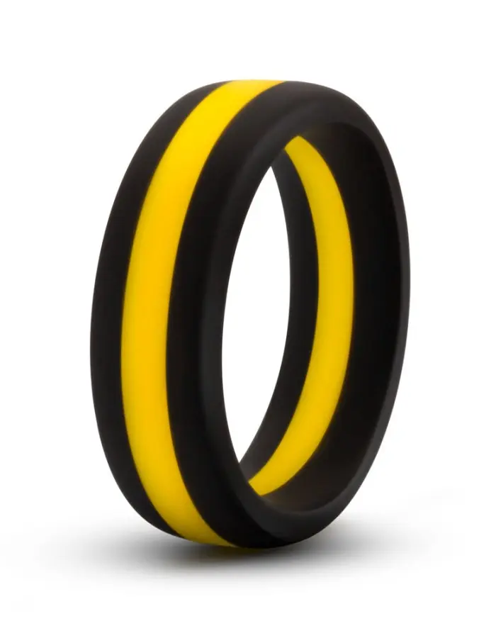 Performance - Silicone Go Pro Cock Ring - Black/gold/black