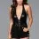Denim Shorts With Belt Buckle Side Details and Faux Back Pockets - Small