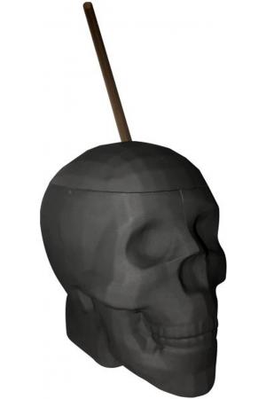 Black Matte Skull Cup 22 Oz