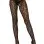 Daisy Chain Floral Lace Crotchless Wrap Around Tights - One Size - Black