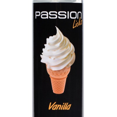 Passion Licks Vanilla Water Based Flavored Lubricant - 8 Oz