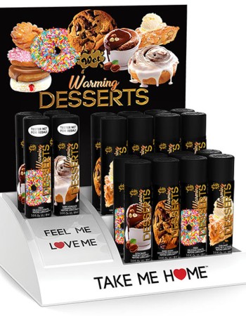 Wet Warming Desserts 4 Free Testers and Countertop Display With 16 Wet Warming Desserts 3 Fl Oz