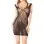 Floral Sleeveless Chemise - One Size - Black