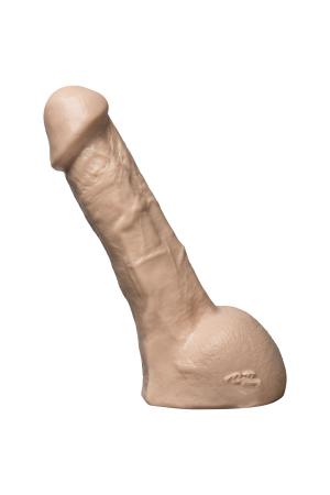 Vac-U-Lock Perfect Erect Realistic Cock - White