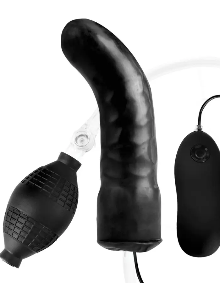 Lux Fetish 6" Inflatable Vibrating Dildo
