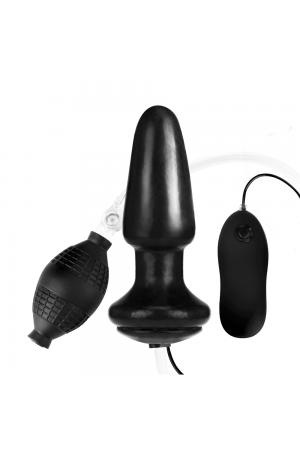 Lux Fetish 4" Inflatable Vibrating Butt Plug