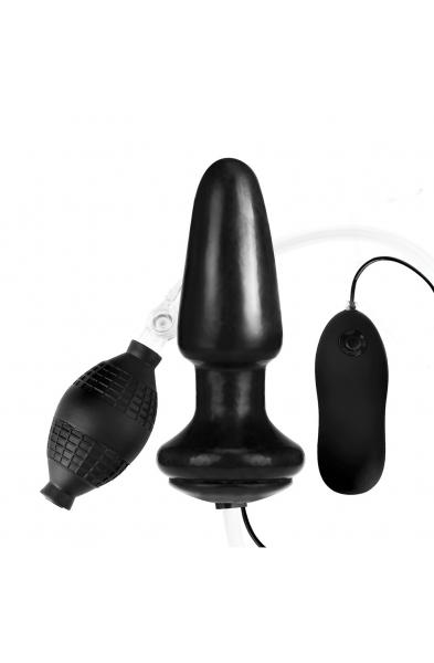 Lux Fetish 4" Inflatable Vibrating Butt Plug