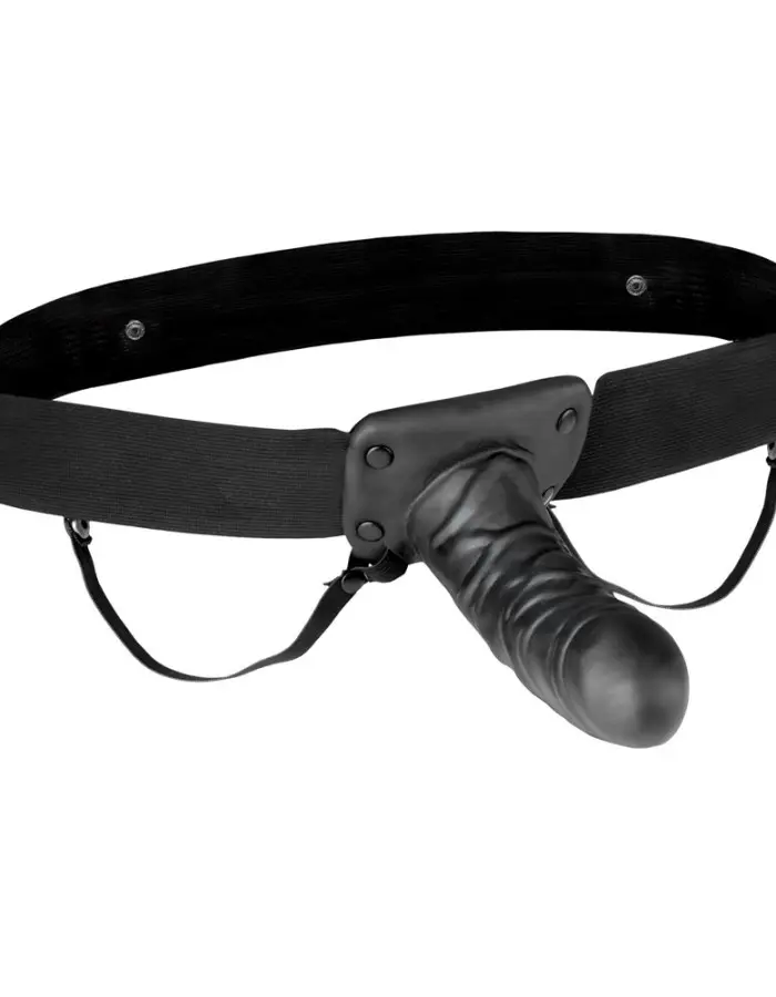 Lux Fetish Unisex Vibrating Hollow Strap-on Dildo