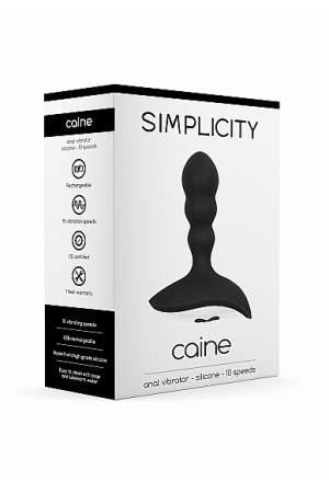 Caine Anal Vibrator - Black