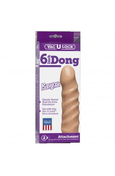 Vac-U-Lock Raging Hard-Ons 6-Inch Dong - White