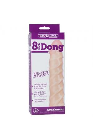 Vac-U-Lock Raging Hard-Ons 8-Inch Dong - White