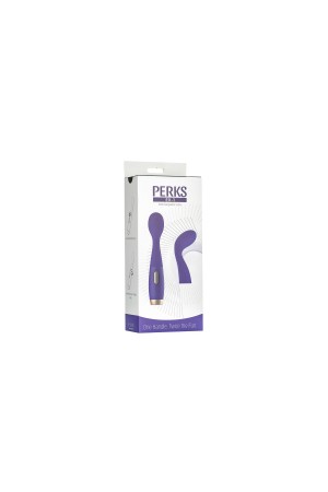 Perks Ex-1 Clitoral Stimulating Wand  and  G-Spot Vibrator - Purple