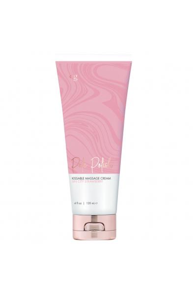 Pole Polish Kissable Massage Cream Cin Sity Strawberry 4 Fl Oz.