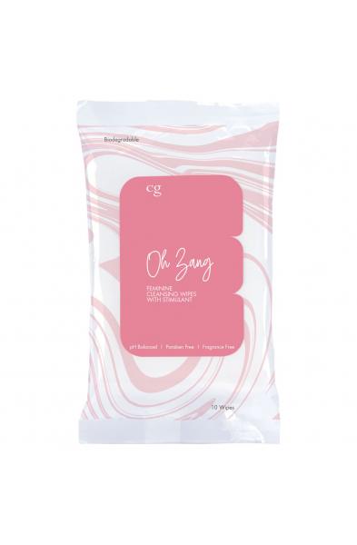 Oh Zang Feminine Cleansing Wipes With Stimulant - 10 Piece Display