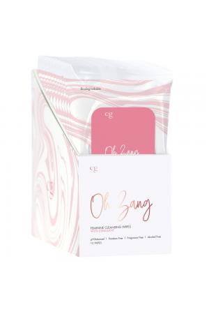 Oh Zang Feminine Cleansing Wipes With Stimulant - 10 Piece Display