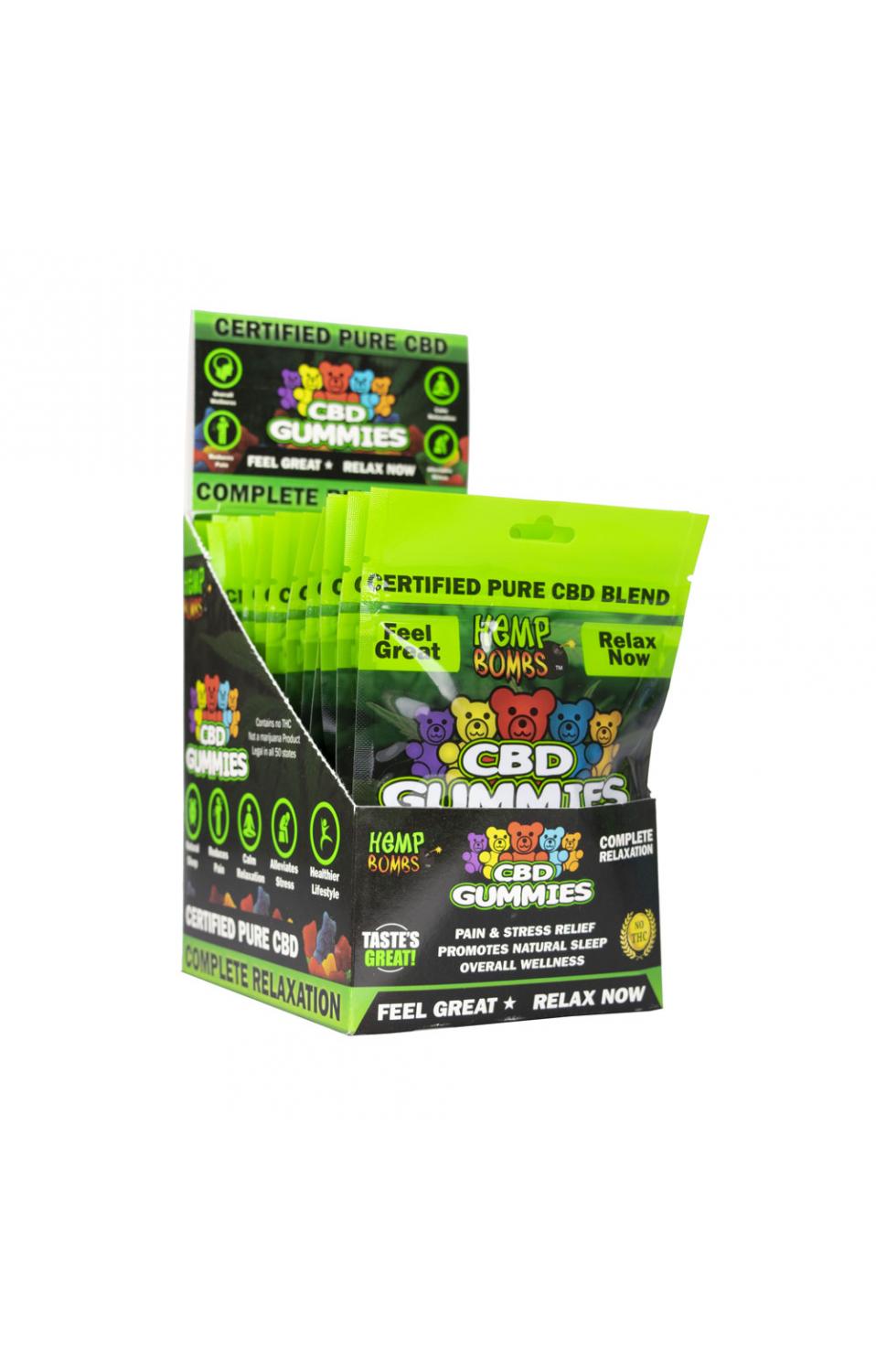 Hemp Bombs Gummies 12 Ct Display 75mg - HB-GUM75