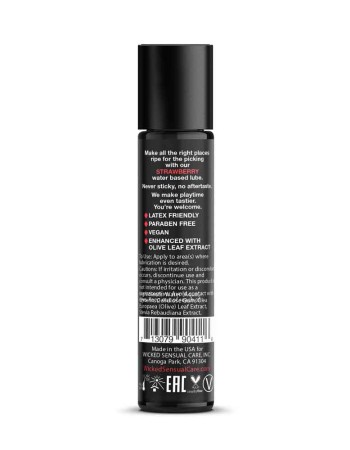 Aqua Strawberry Flavored Water Based Intimate Lubricant - 1 Fl. Oz.
