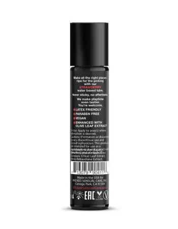 Aqua Strawberry Flavored Water Based Intimate Lubricant - 1 Fl. Oz.