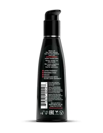Aqua Strawberry Flavored Water Based Intimate Lubricant - 4 Fl. Oz.