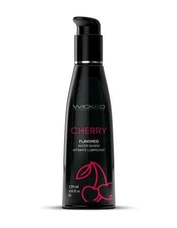 Aqua Cherry Flavored Water Based Intimate Lubricant - 4 Fl. Oz.