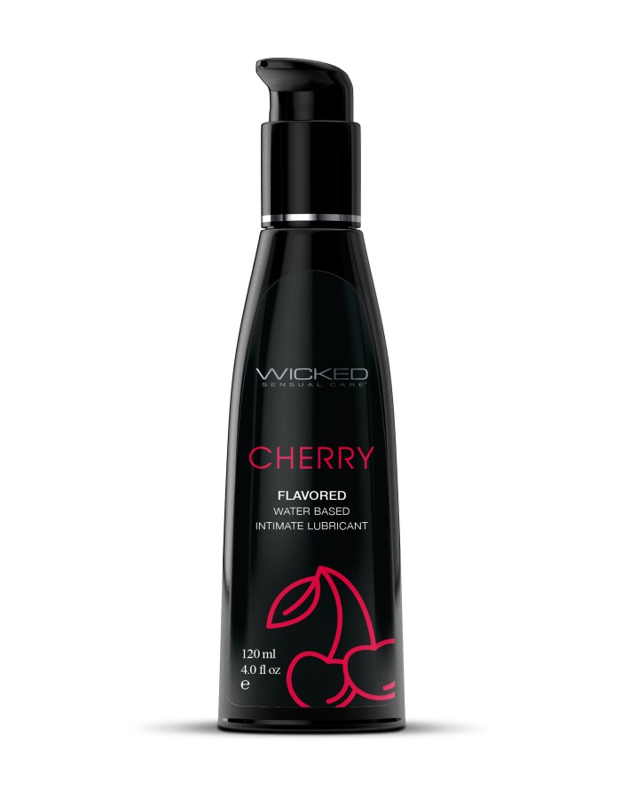 Aqua Cherry Flavored Water Based Intimate Lubricant - 4 Fl. Oz.