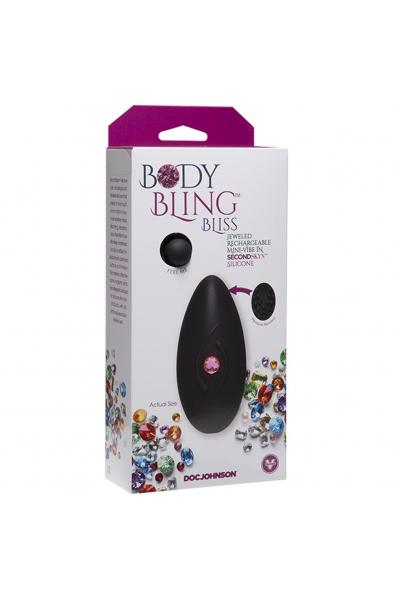 Body Bling - Clit Caress Mini-Vibe in Second Skin Silicone - Pink