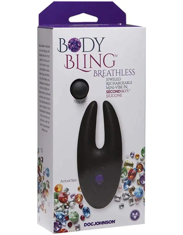 Body Bling - Clit Cuddler Mini-Vibe in Second  Skin Silicone - Purple