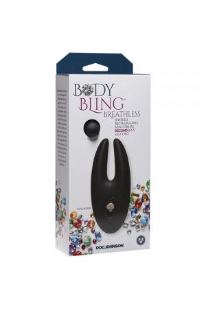 Body Bling - Clit Cuddler Mini-Vibe in Second  Skin Silicone - Silver