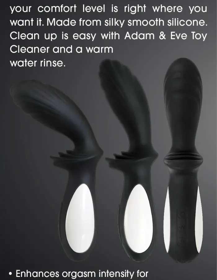 Adam & Eve Silicone Warming Prostate Massager