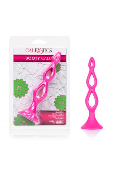 Booty Call Silicone Triple Probe - Pink