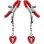 Charmed Heart Padlock Nipple Clamps