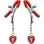 Charmed Heart Padlock Nipple Clamps