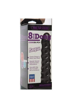 Vac-U-Lock Codeblack 8-Inch Dong Raging Hard-Ons