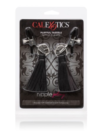 Nipple Play Playful Tassels Nipple Clamps - Black