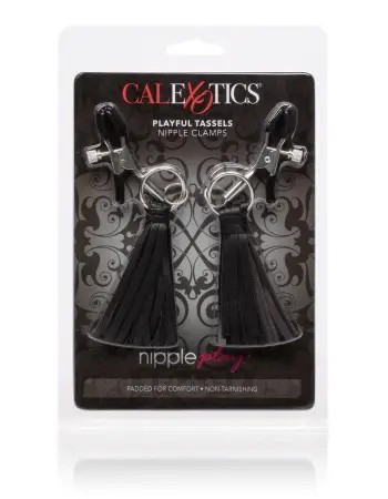 Nipple Play Playful Tassels Nipple Clamps - Black