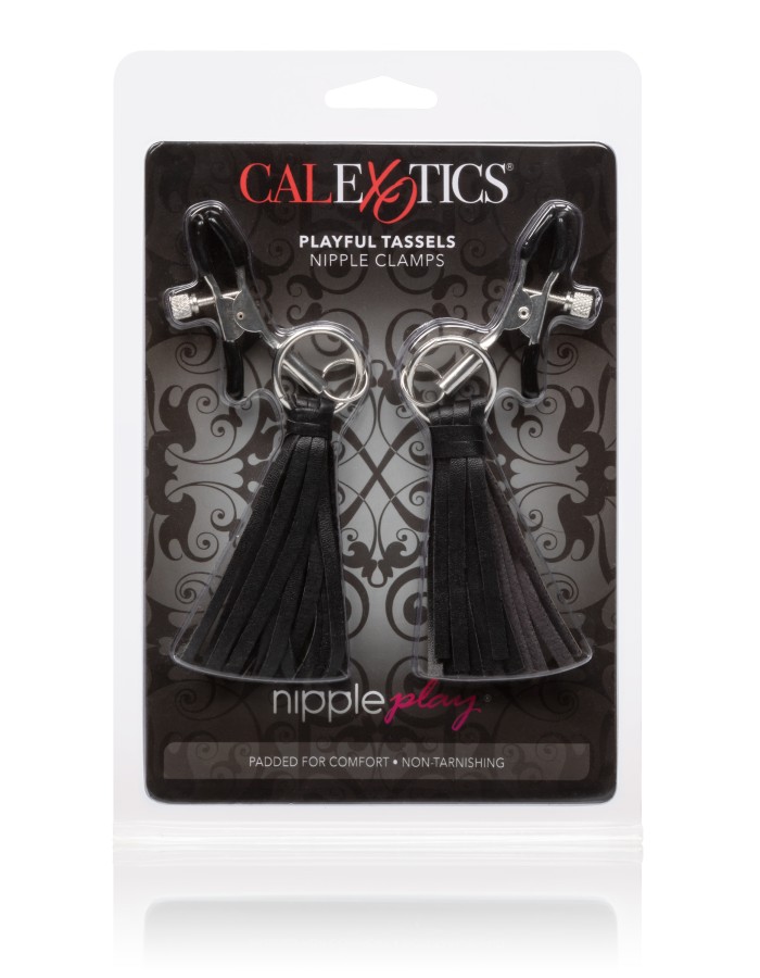 Nipple Play Playful Tassels Nipple Clamps - Black