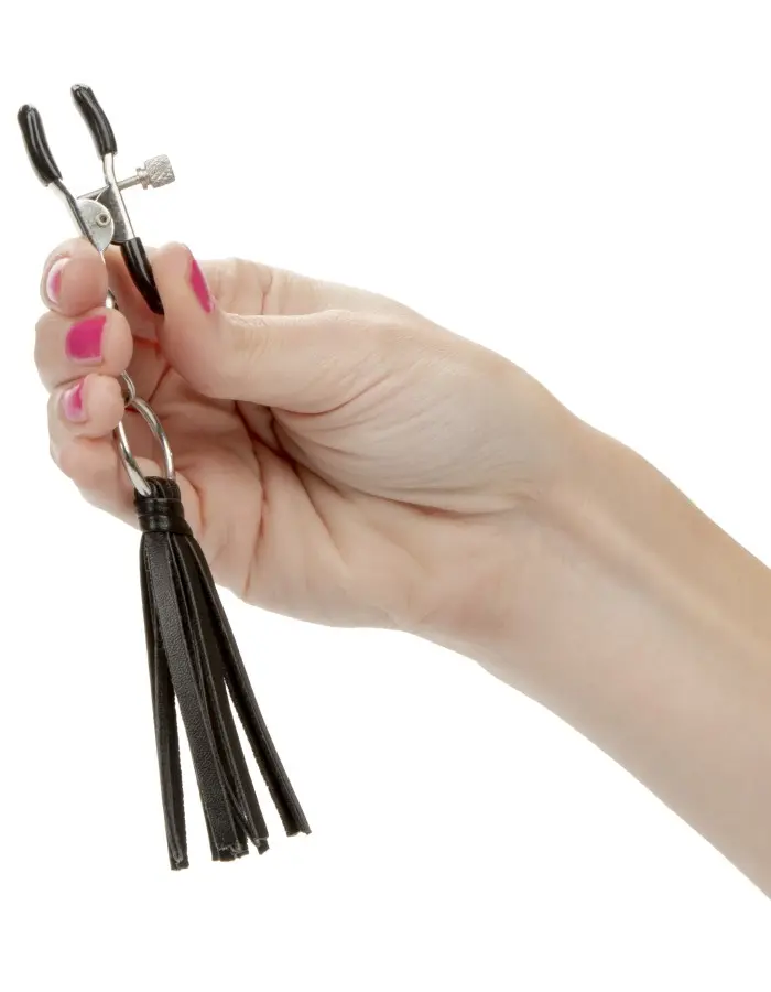 Nipple Play Playful Tassels Nipple Clamps - Black