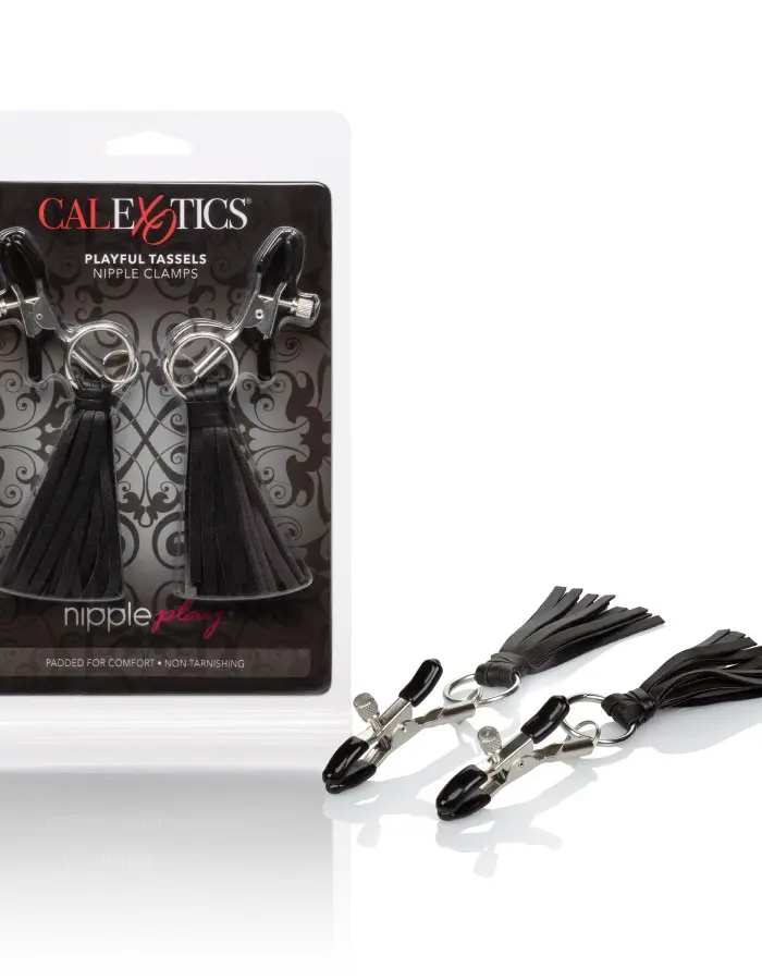 Nipple Play Playful Tassels Nipple Clamps - Black