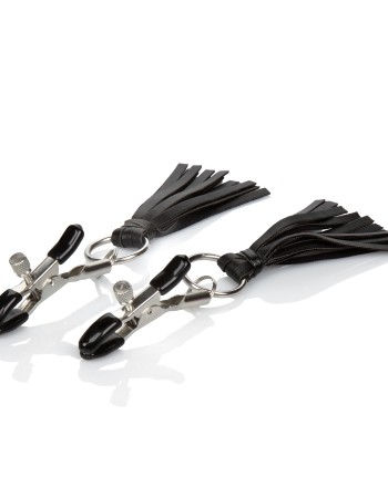 Nipple Play Playful Tassels Nipple Clamps - Black