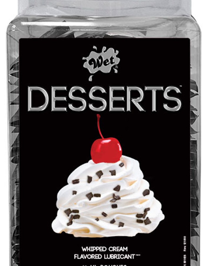 Wet Desserts Whipped Cream .33 Fl Oz Pouch Counter Bowl 144pc