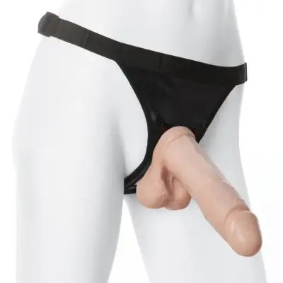 Vac-U-Lock 8-Inch Realistic Cock With Ultra  Harness