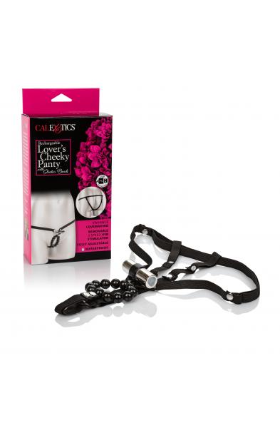 Rechargeable Lover's Cheeky Panty With Stroker  Beads