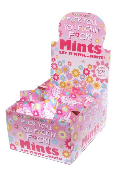 Fuck You, You Fuckin Fuck! Mints Carton Display 100 3.1g Bags