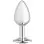 Cloud 9 Novelties Gems Silver Chromed Anal Plug - Small